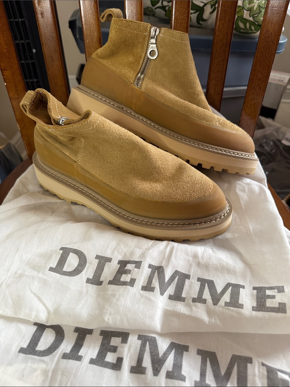 DIEMME Women's Suede Paderno Boot in Camel